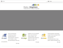 Tablet Screenshot of forte-wegmann.com
